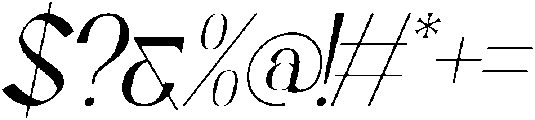 Arkalune Italic otf (400) Font OTHER CHARS