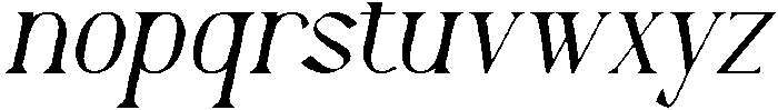 Arkalune Italic otf (400) Font LOWERCASE