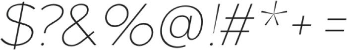 Arkham Land Thin Italic otf (100) Font OTHER CHARS