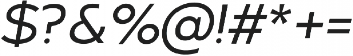 Arkibal Display Medium Italic otf (500) Font OTHER CHARS