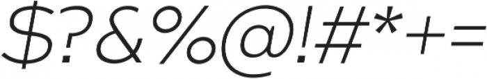 Arkibal Light Italic otf (300) Font OTHER CHARS
