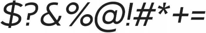 Arkibal Medium Italic otf (500) Font OTHER CHARS