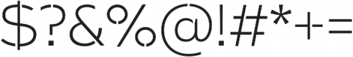 Arkibal Serif Stencil Light otf (300) Font OTHER CHARS