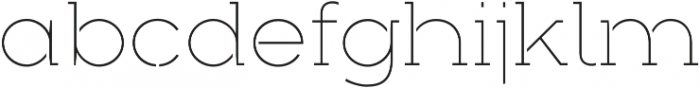 Arkibal Serif Stencil otf (100) Font LOWERCASE