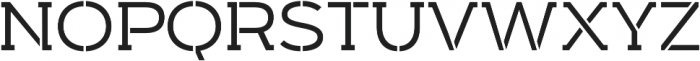 Arkibal Serif Stencil otf (500) Font UPPERCASE