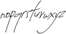 Arkinthor Hands Signature otf (400) Font LOWERCASE