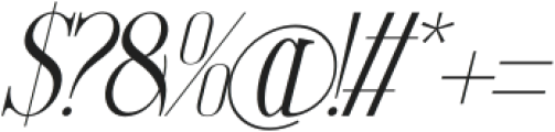 Arkvell Italic otf (400) Font OTHER CHARS