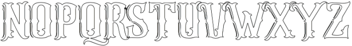 Arlington Outline otf (400) Font UPPERCASE