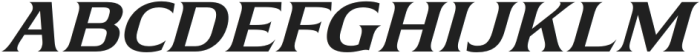 Arm & Gorine Regular Slanted otf (400) Font UPPERCASE