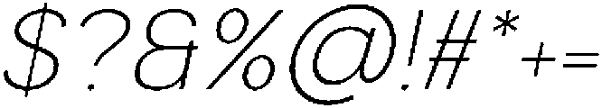 Armonia ExtraLight Italic otf (200) Font OTHER CHARS
