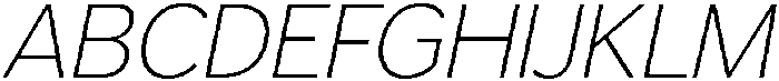 Armonia ExtraLight Italic otf (200) Font UPPERCASE