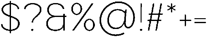 Armonia ExtraLight otf (200) Font OTHER CHARS