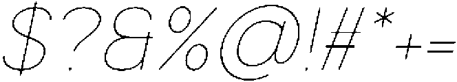 Armonia Thin Italic otf (100) Font OTHER CHARS