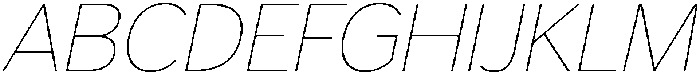 Armonia Thin Italic otf (100) Font UPPERCASE