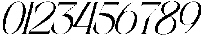 Aroba Modern Italic otf (400) Font OTHER CHARS