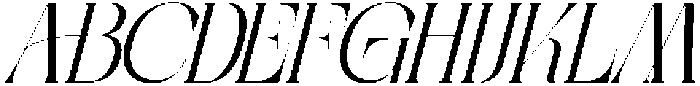 Aroba Modern Italic otf (400) Font UPPERCASE