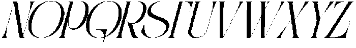 Aroba Modern Italic otf (400) Font UPPERCASE