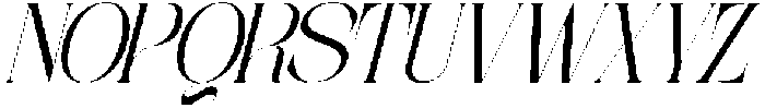Aroba Modern Italic otf (400) Font LOWERCASE