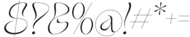 Arogant Italic otf (400) Font OTHER CHARS