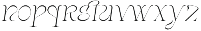 Arogant Italic otf (400) Font LOWERCASE