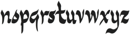 Arohmany-Regular otf (400) Font LOWERCASE