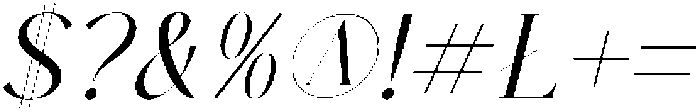 Aroma Floras Italic otf (400) Font OTHER CHARS