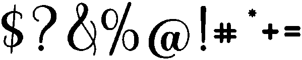 Aroma-Regular otf (400) Font OTHER CHARS