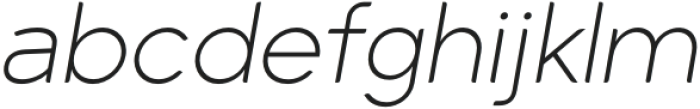 Arona Extralight Italic otf (200) Font LOWERCASE