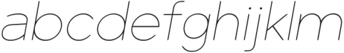 Arona Hairline Italic otf (100) Font LOWERCASE