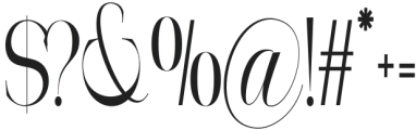 Aroney Scale Regular otf (400) Font OTHER CHARS