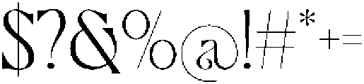 AroskaRegular otf (400) Font OTHER CHARS