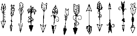 Arrows Regular otf (400) Font UPPERCASE