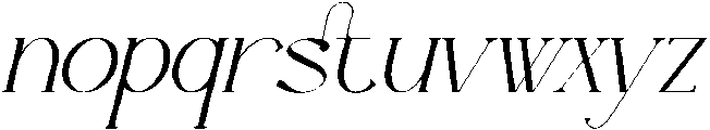 Arroyond Italic otf (400) Font LOWERCASE