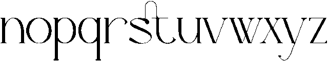 Arroyond otf (400) Font LOWERCASE