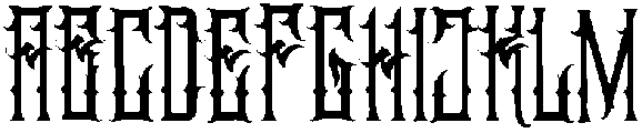 Arsenic Regular otf (400) Font UPPERCASE