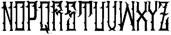 Arsenic Regular otf (400) Font UPPERCASE