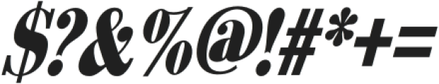 Arshila Black Italic Condensed otf (900) Font OTHER CHARS