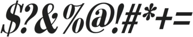 Arshila Bold Italic Condensed otf (700) Font OTHER CHARS