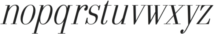Arshila Extra Light Italic Condensed otf (200) Font LOWERCASE