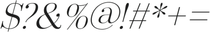 Arshila Extra Light Italic otf (200) Font OTHER CHARS