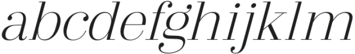 Arshila Extra Light Italic otf (200) Font LOWERCASE