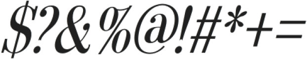Arshila Italic Condensed otf (400) Font OTHER CHARS