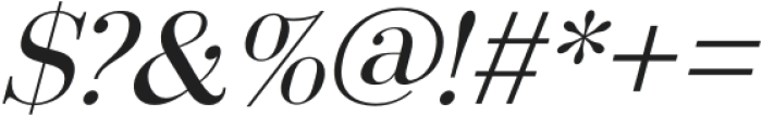 Arshila Italic otf (400) Font OTHER CHARS