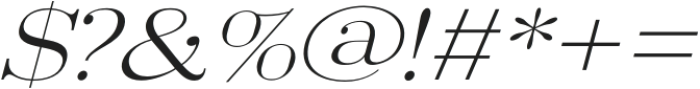 Arshila Light Italic Expanded otf (300) Font OTHER CHARS