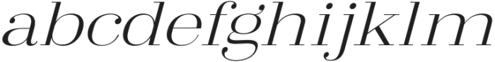 Arshila Light Italic Expanded otf (300) Font LOWERCASE