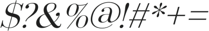 Arshila Light Italic otf (300) Font OTHER CHARS