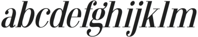 Arshila Medium Italic Condensed otf (500) Font LOWERCASE