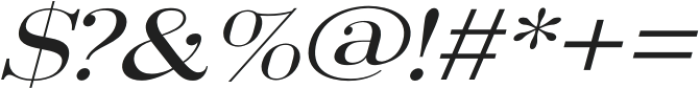 Arshila Medium Italic Expanded otf (500) Font OTHER CHARS