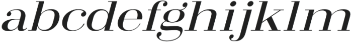 Arshila Medium Italic Expanded otf (500) Font LOWERCASE