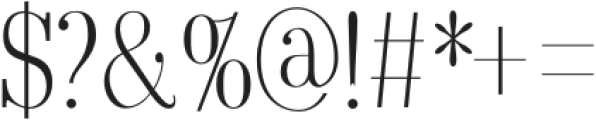 Arshila Thin Condensed otf (100) Font OTHER CHARS